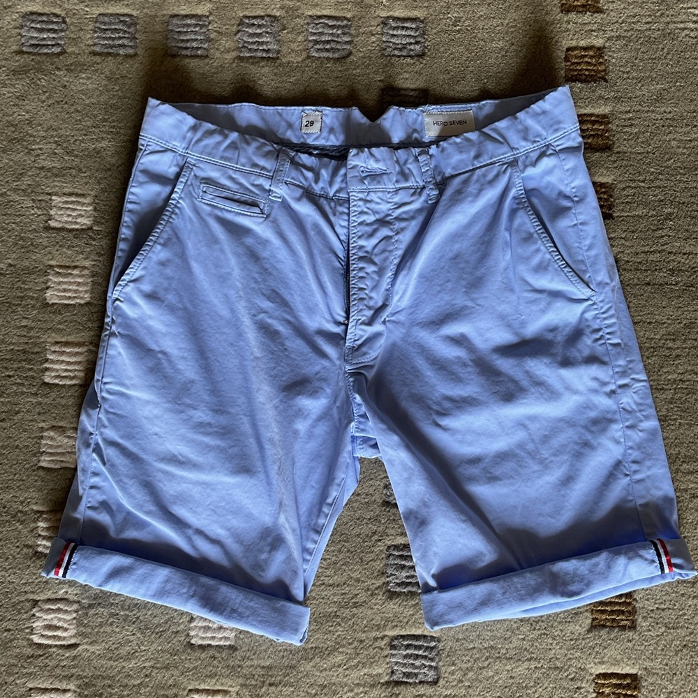 Hero Seven shorts. Light Blue, Size 29 waist. Brand new, never worn.